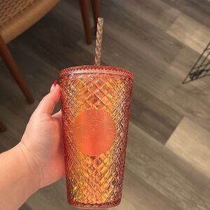 Grande Starbucks pink jeweled tumbler
